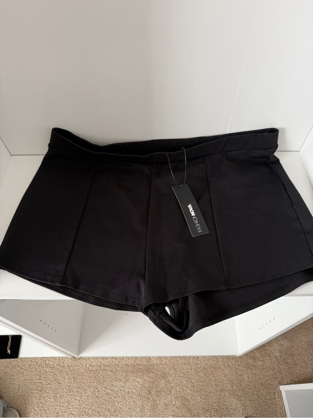 Fashion Nova Black Micro Shorts 1X NWT